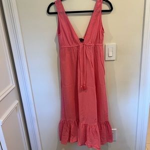 JCREW pink maxi coverup dress